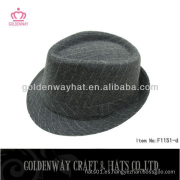 Occidental Formal Fedora F1151 flannel invierno caliente sombreros de fieltro mezcla de color para la venta al por mayor